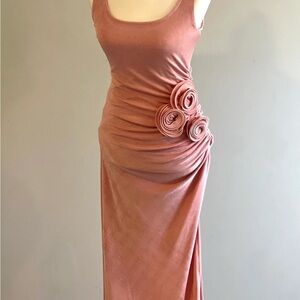 Elegant Pink Sleeveless Dress